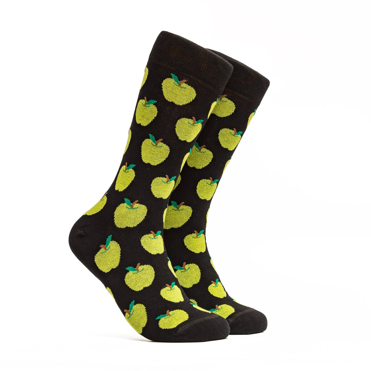 Green Apple Socks - Color Black | Zicci Socks – Zicci Socks