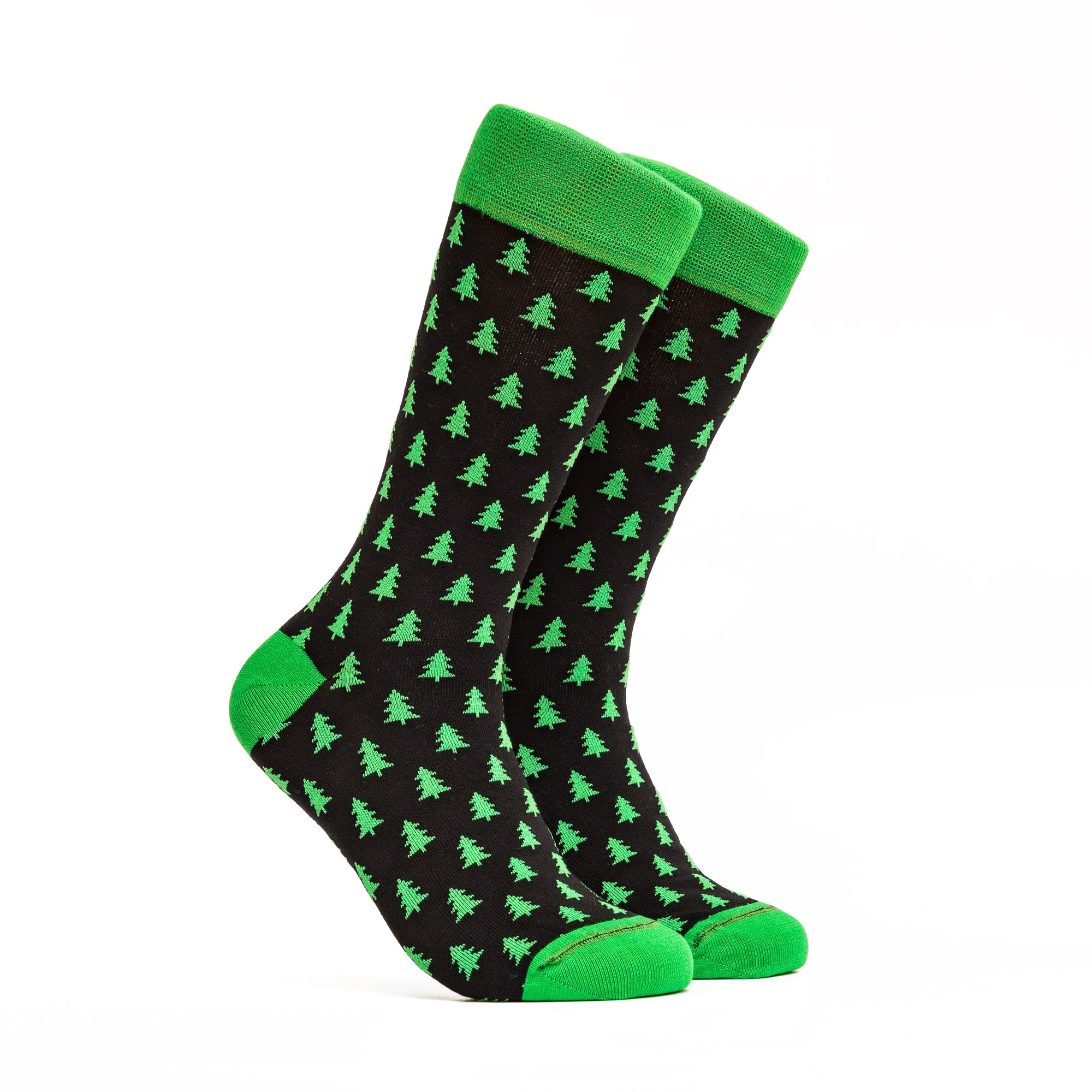 Christmas Tree Socks - Color Green