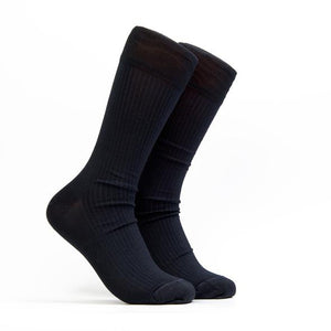 Men's Ribs Socks - Color Navy Blue