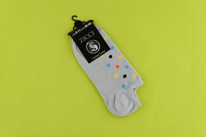 Space Small Dots Short Socks - Color Grey