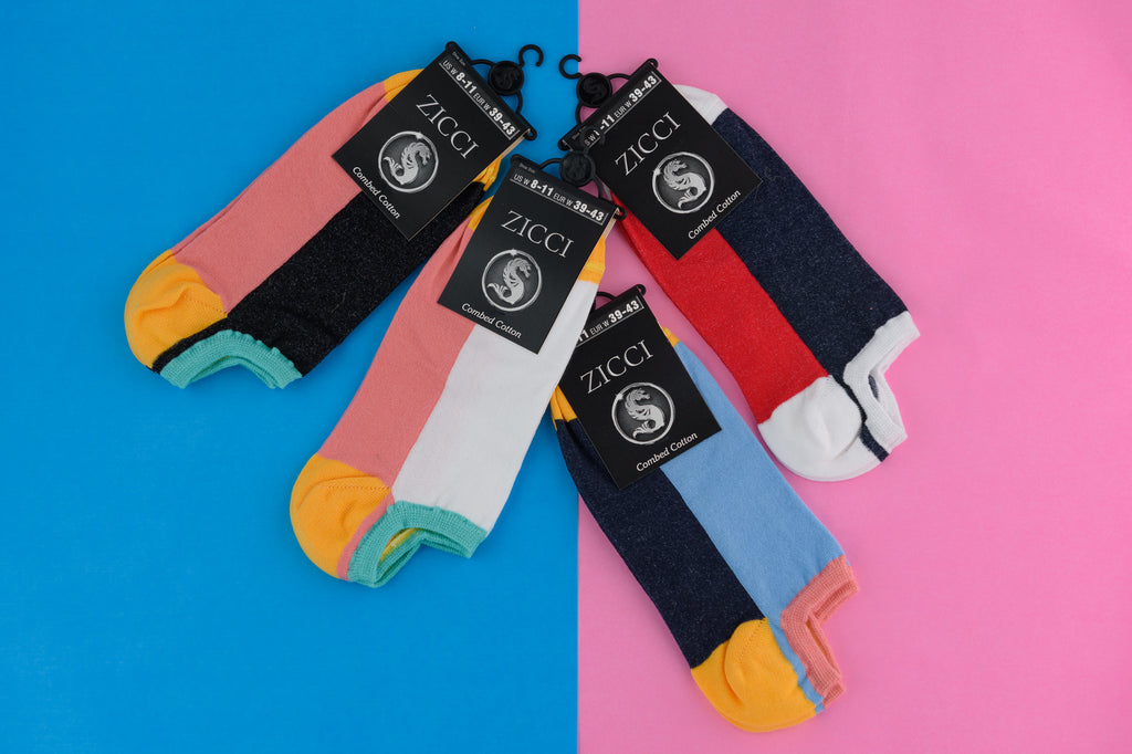 Long Lines Short Socks Combo 4 Pairs