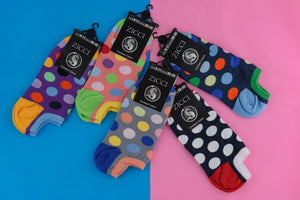 Huge Dots Short Sock Gift Box 5 Pairs
