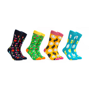 Summer Fun 2 Combo - Colors Yellow, Blue, Green and Black - 4 Pairs