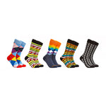 The Figures 3 Combo - Colors Black, Blue, Orange, Green, Yellow - 5 Pairs