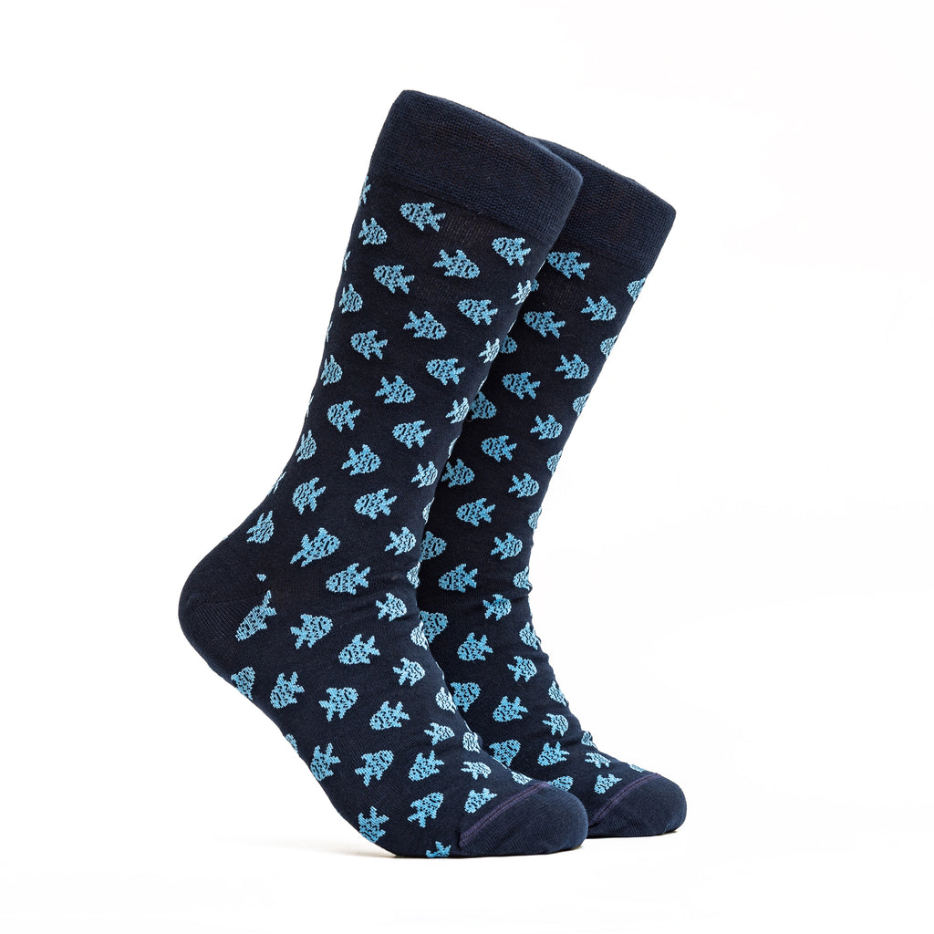 Fish Socks - Color Blue