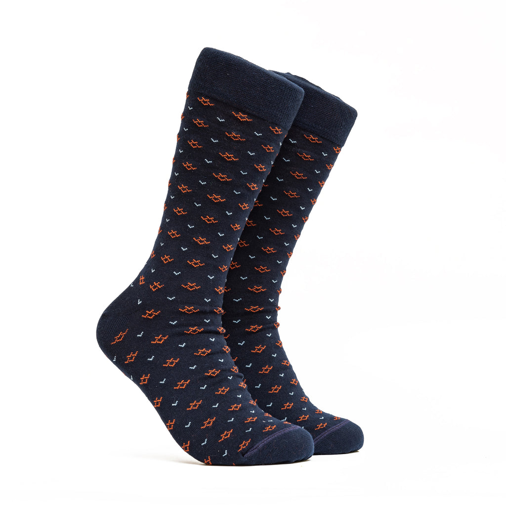 Gentleman Wave Socks - Color Blue