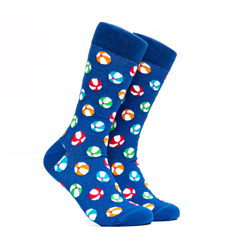 Kids Beach Ball Socks - Color Blue