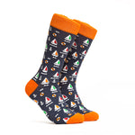 Sailing Boats Socks - Color Grey