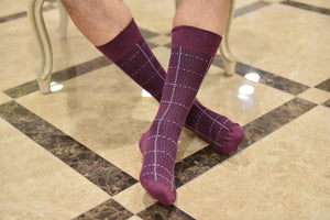 Optimus - Mens Dress socks - Color Purple