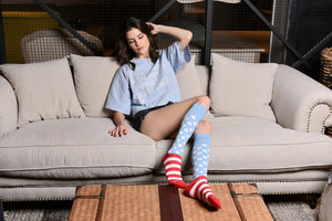Zicci Women's 5-Pair Combo Mix-2 Knee High Socks