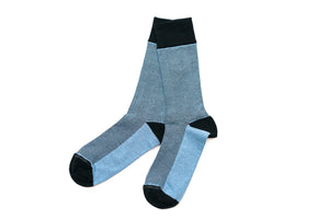 Men's Crazy Herringbone Dress Socks - Color Blue