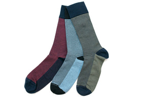 Men's Crazy Herringbone Dress Socks - Combo