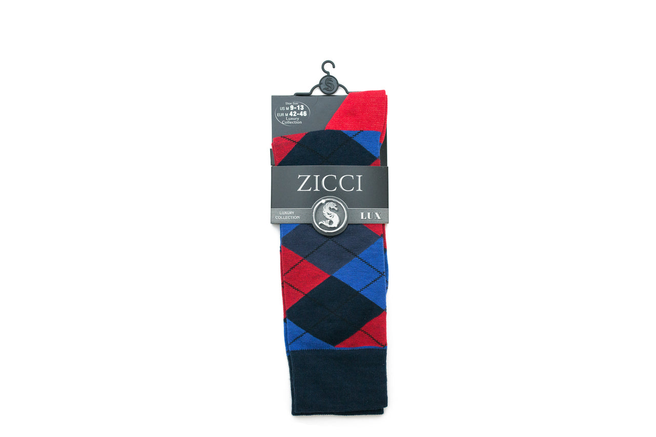 Men's ZICCI - Crazy Argyle - Color Blue