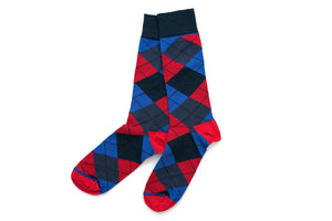 Men's ZICCI - Crazy Argyle - Color Blue