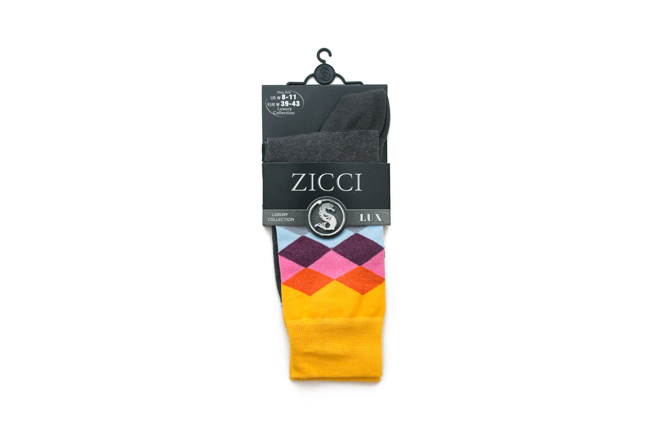 Women's  Rainbow Sock - Color Yellow