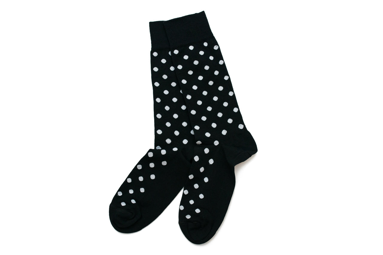 Men's Space small dots Sock - Color Black