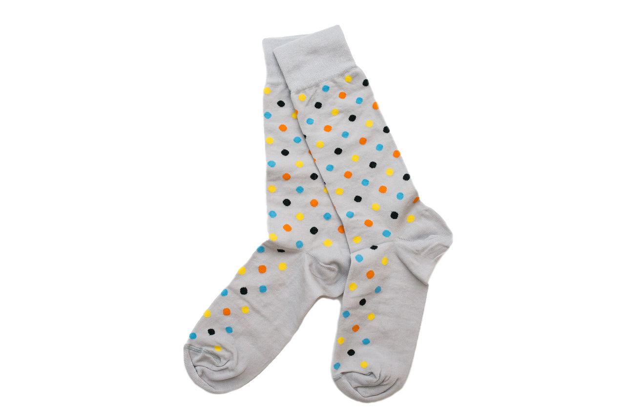 Men's Space small dots Sock - Color Grey