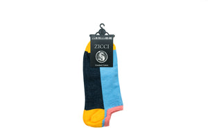 Long Lines Short Socks - Color Blue