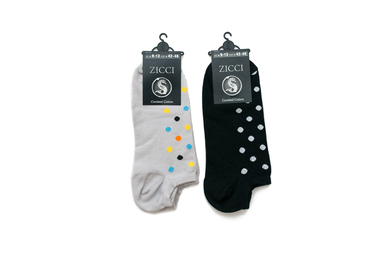 Space Small Dots Short Socks Combo 2 Pairs
