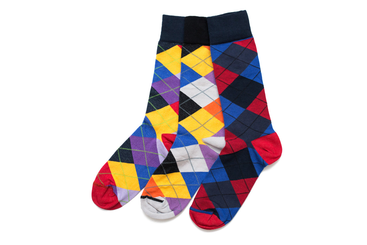 ZICCI - Crazy Argyle - Combo 3 Pairs