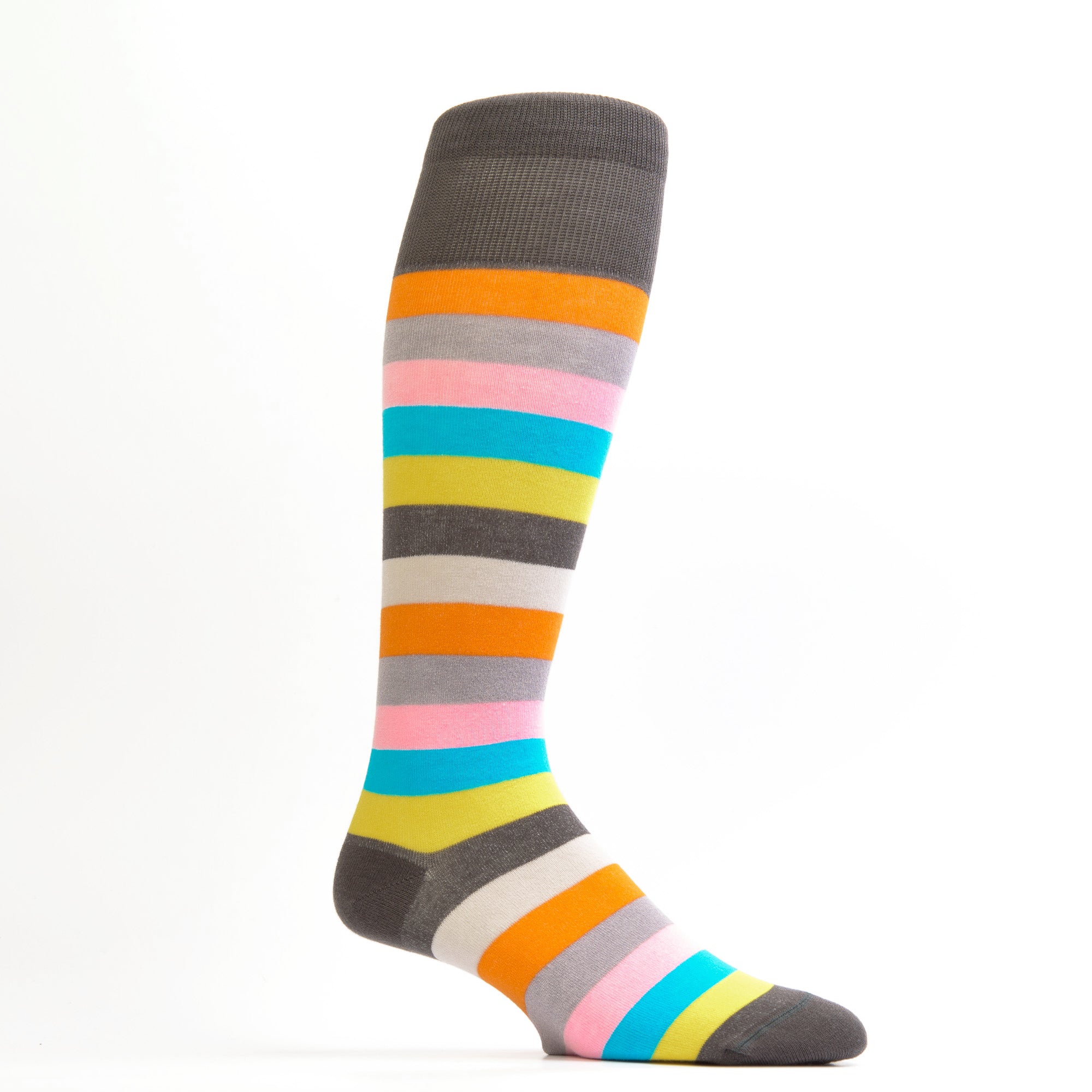 Zicci Women's 5-Pair Lines Knee High Socks