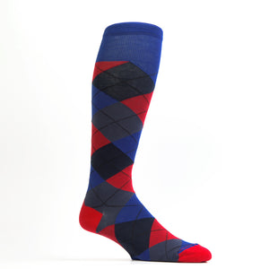 Zicci Women's 5-Pair Crazy Argyle Knee High Socks Gift Box