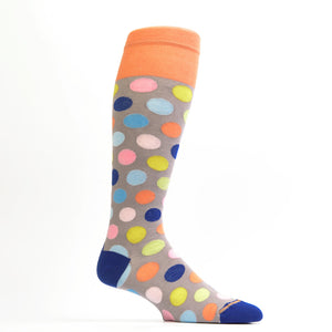 Zicci Women's 5-Pair Huge Dots Knee High Socks Gift Box