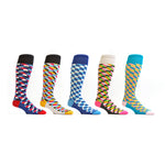Zicci Women's 5-Pair Rubikom Knee High Socks Gift Box