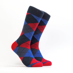 Men's ZICCI - Crazy Argyle - Color Blue