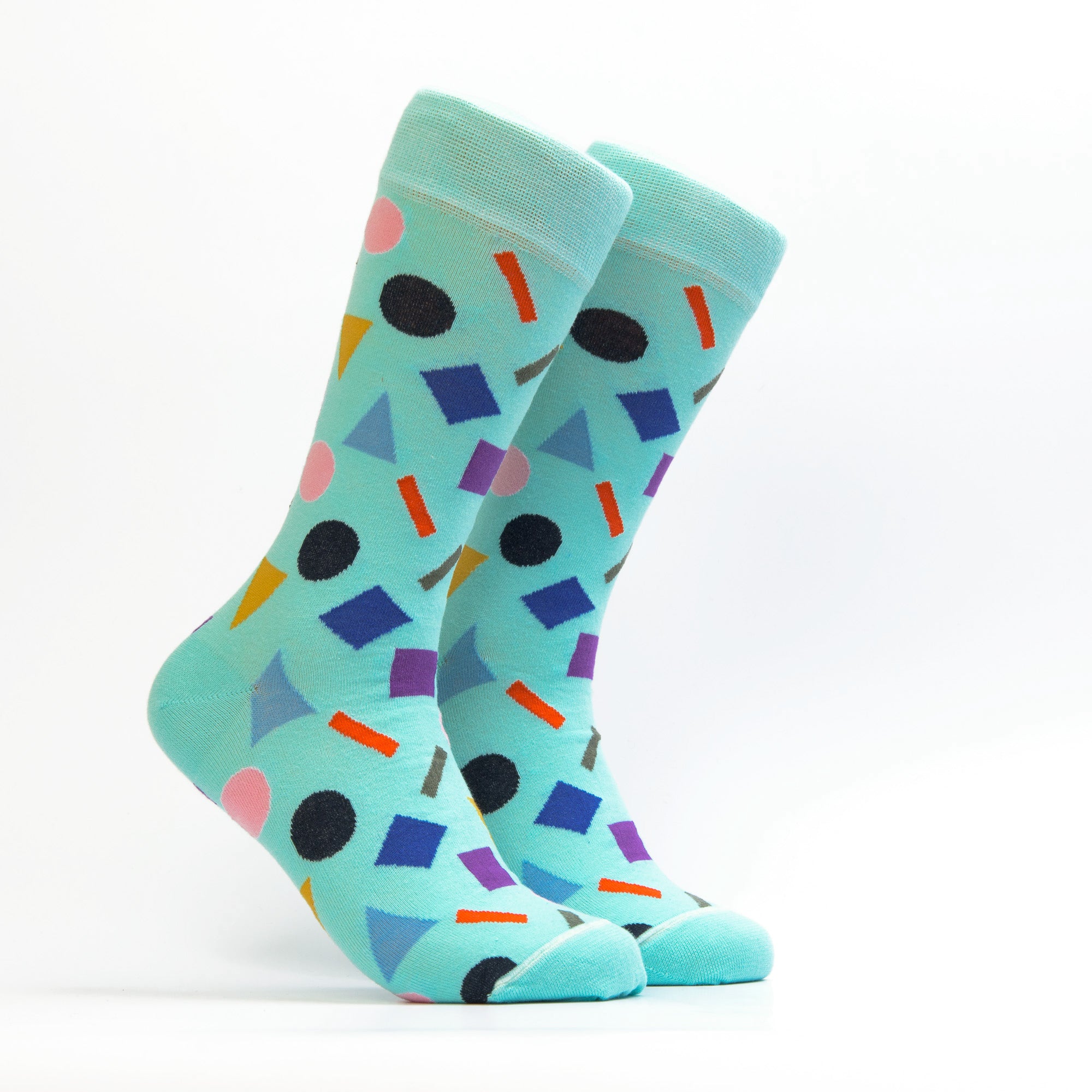 Women's Geometric Sock - Color Blue
