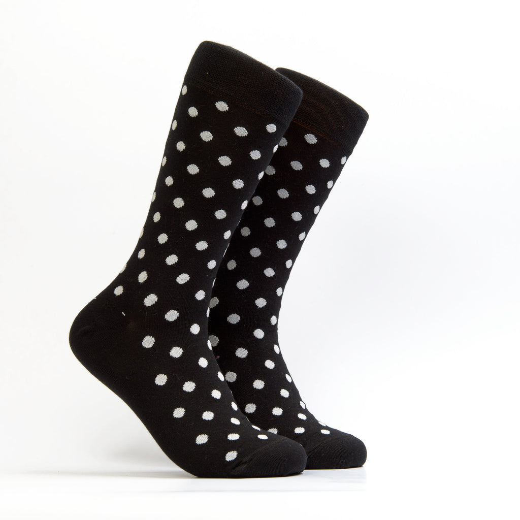 Men's Space small dots Sock - Color Black