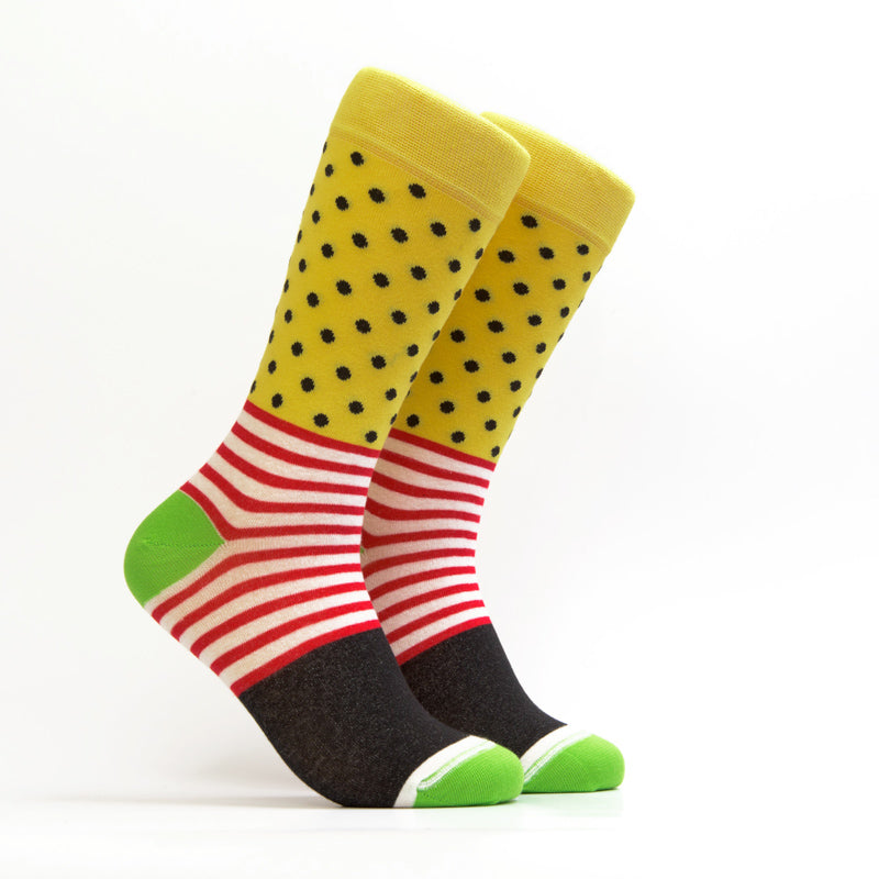 Long Lines and Dots Gift Box 4 Pairs Sock