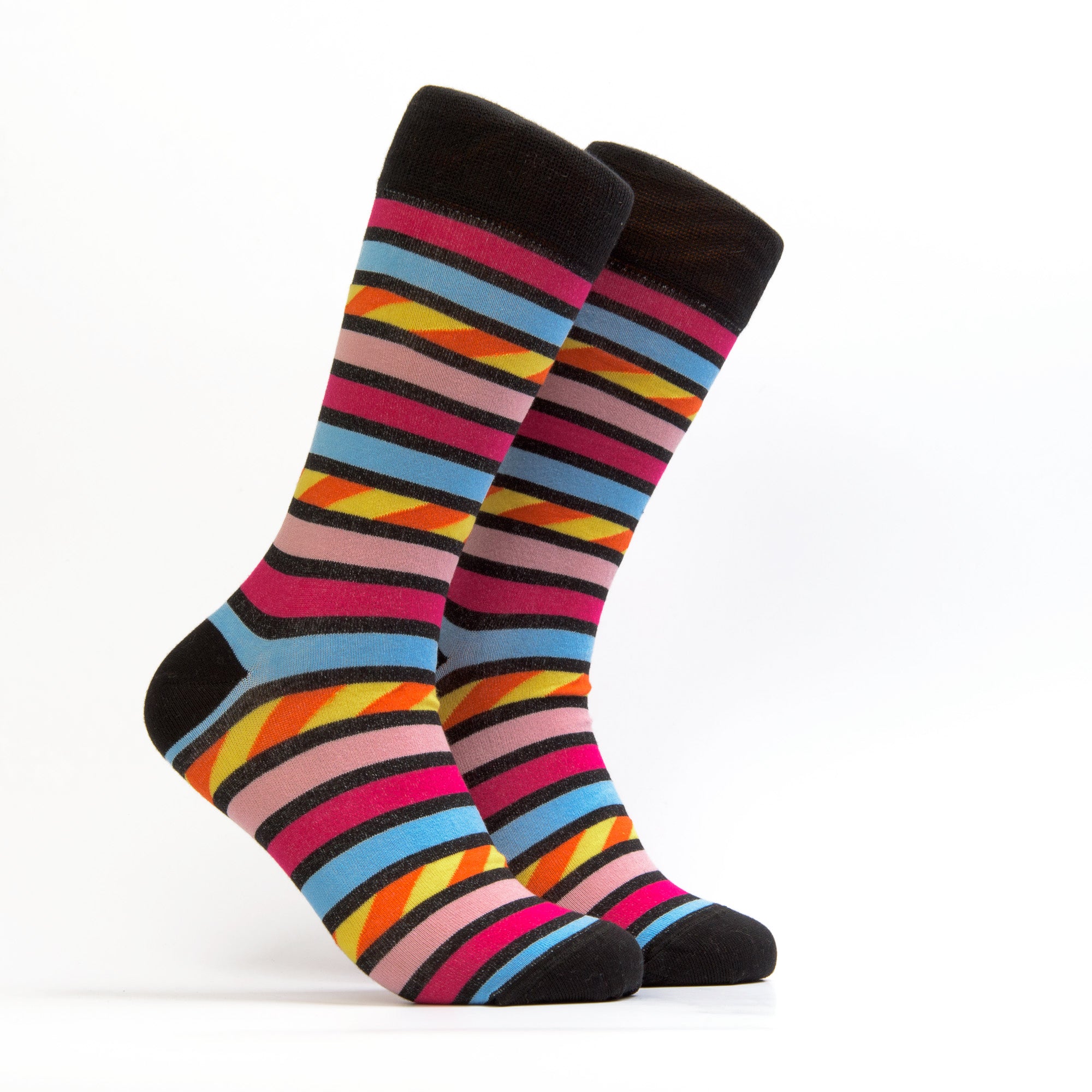 Women's Multi Color Lines Sock