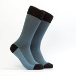 Men's Crazy Herringbone Dress Socks - Color Blue