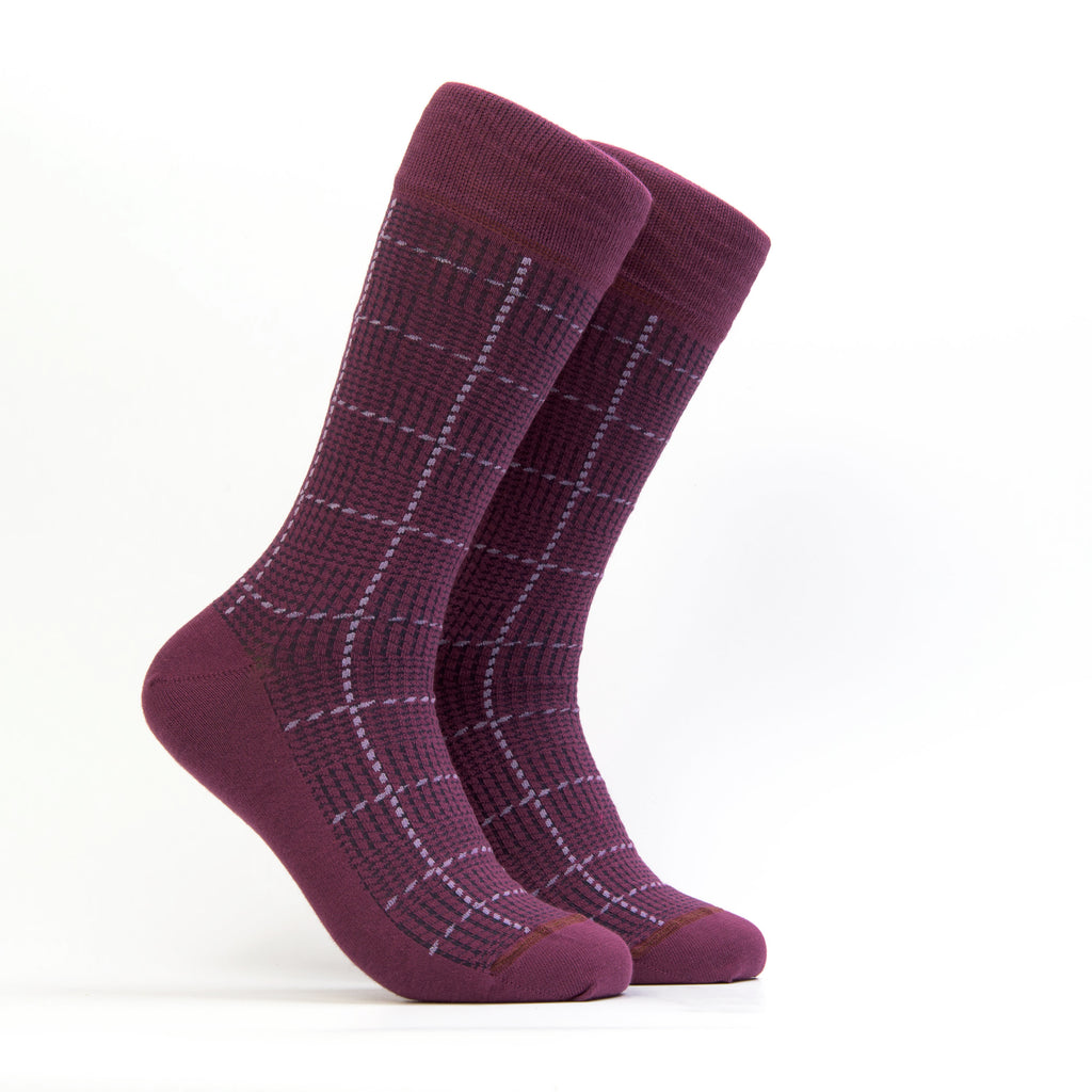 Optimus - Mens Dress socks - Color Purple