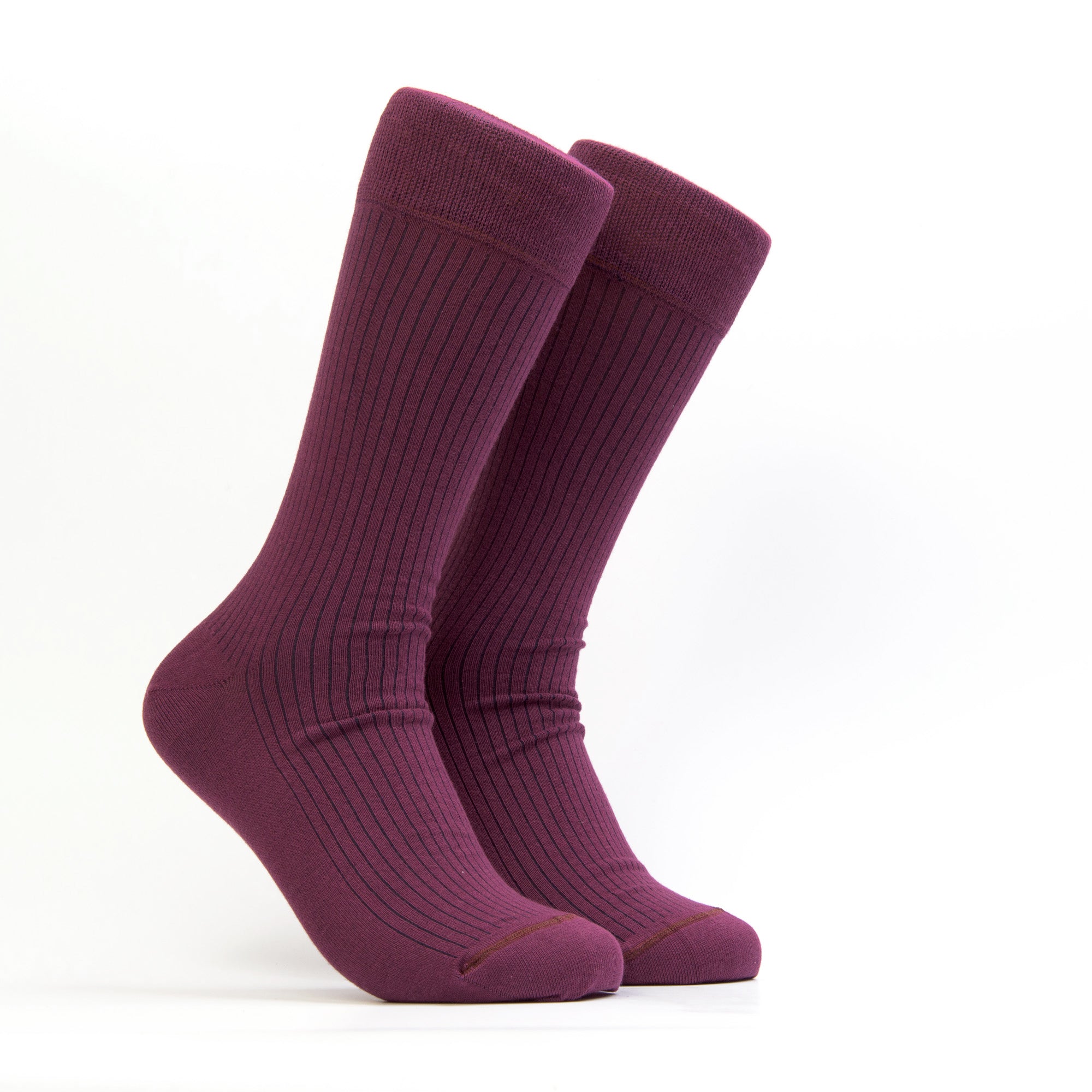 Men's Ribs Socks - Color Purple