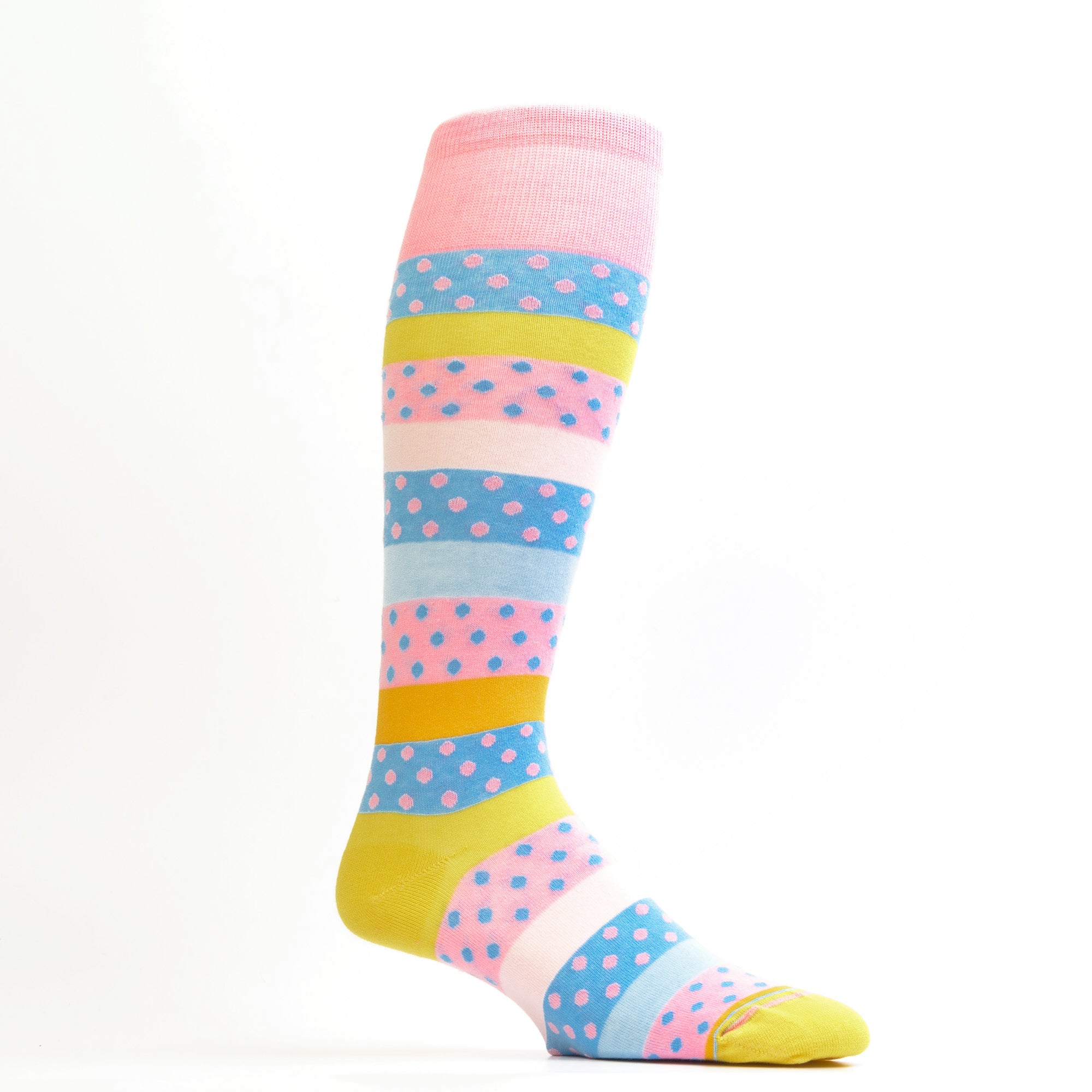 Socks Women Polka Dots, Yellow Polka Dots Socks, Polka Dot Mens Socks